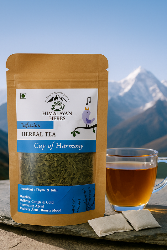 Cup Of Harmony [Thyme & Tulsi Infusion Herbal Tea]